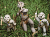 Clay Dolls of Asaro Mudman  Asaro Village  Goroka  Papua New Guinea