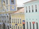 Largo Do Peurinho  Colonial Buildings  Pelourinho Area of Salvador Da Bahia  Brazil