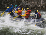 Rafting Action on the Salmon River  Idaho  USA