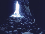 Sea Cave at La Jolla Caves off the Pacific Ocean  San Diego  California  USA