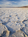 Pressure Ridges in the Salt Pan Near Badwater  Death Valley National Park  California  USA