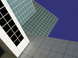 Abstract Close-up View of Los Angeles Convention Center  Los Angeles  California  USA