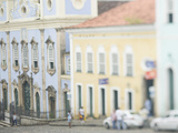 Largo Do Peurinho  Colonial Buildings  Pelourinho Area of Salvador Da Bahia  Brazil
