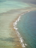 Aerial of Barrier Reef  Lighthouse Atoll  Belize