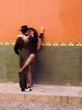 Tango Dancers in Streets of San Miguel De Allende  Mexico
