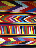 Bold Colors in Fabric Design in Market  Chinceros  Peru