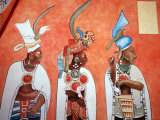 Murals in Mayan Temple  Bonampak  Museum of Mexican History  Monterrey  Nuevo Leon  Chiapas  Mexico