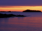 Spring Sunrise Silhouettes Edwards Island and Clouds on Lake Superior  Isle Royale National Park