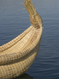 Bow of Reed Boat  Uros Islands  Floating Islands  Lake Titicaca  Peru