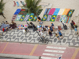 Aerial View of Ipanema Beach  Rio De Janiero  Brazil
