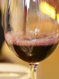 Glass of Red Wine  Restaurant Red at Hotel Madero Sofitel  Puerto Madero  Buenos Aires  Argentina