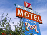 West Wynn Motel Sign  Spokane  Washington  USA