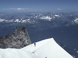 Climbers on Glacier Peak  North Cascades  Washington  USA