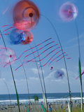 Kites Spinning  Washington State Kite Festival  Long Beach  Washington  USA