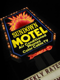Sundown Motel Sign  Sheridan  Wyoming  USA