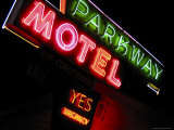 Parkway Motel Sign  Sheridan  Wyoming  USA