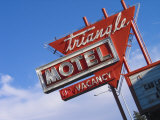 Triangle Motel Sign  Sheridan  Wyoming  USA