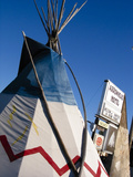 Arrowhead Motel Sign  Buffalo  Wyoming  USA