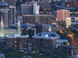 Late Afternoon Light on Mormon Temple Square  Salt Lake Temple and Tabernacle  Salt Lake City