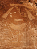 Prehistoric Petroglyph Rock Art at Dinosaur National Monument  Utah  USA
