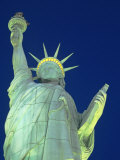 View of Statue of Liberty at New York New York Hotel and Casino  Las Vegas  Nevada  USA