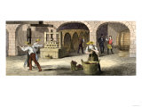 Wine-Press in Longworth's Wine-Cellars  Ohio  c1850