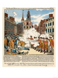 Paul Revere's Engraving of the Boston Massacre  1770  an Event Leading to the Revolutionary War