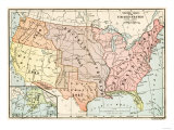 Map of Territorial Growth of the United States from 1783-1867