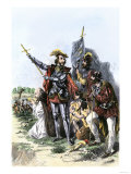 Spanish Explorer Hernando de Soto Discovering the Mississippi River  c1540
