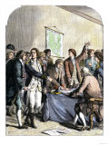 Delegates Signing the Declaration of American Independence  July 4  1776