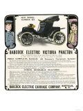 Early Electric Car Advertisement for the Babcock Electric Victoria Phaeton  c1907