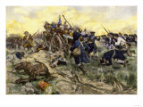 First Maryland Regiment Retaking British Field Artillery at Guilford Court House  North Carolina