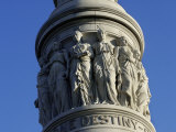 Detail of Victory Monument at Yorktown Battlefield  Virginia