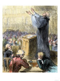 Opening Prayer of the First Continental Congress in Carpenters Hall Philadelphia  c1774