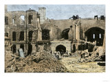 Interior Ruins of Fort Sumter after Confederate Bombardment  1861  Beginning the Civil War