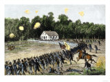 Irwin's Brigade Charging the Confederate Position at the Dunker Church  Battle of Antietam  c1862