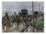 General Lee's Confederate Army Retreating South after the Battle of Gettysburg  c1863