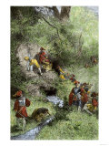 Juan Ponce de Leon's Expedition Searching for the Fountain of Youth in Florida  c1500