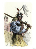 White Child Carried Away during Native American Conflict with Settlers