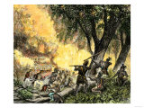 General Wayne's Victory at the Battle of Fallen Timbers  c1794