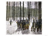 New Netherland Governor Kieft's Dutch Forces Marching against Native Americans  c1644