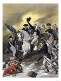 General Washington Leading the Americans at the Battle of Princeton  New Jersey  c1777