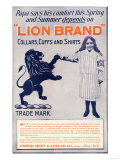 Ad for Lion Brand Shirts  Collars  and Cuffs for Men  c1901