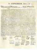 American Declaration of Independence  c1776
