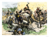 Native Americans Attack the American Garrison at Fort Dearborn in Illinois during the War of 1812