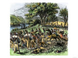 Battle of Bad Axe in Wisconsin  Ending the Black Hawk War  c1832