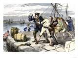 American Sailors in Boston Impressed Into Service of the British Navy Before the War of 1812
