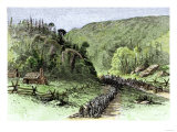 General James Longstreet's March through Thoroughfare Gap at the Second Battle of Bull Run  c1862