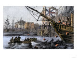 Boston Tea Party  a Protest against British Taxes Before the American Revolution  c1773
