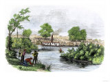 Town of Marysville  California  during the California Gold Rush  c1850